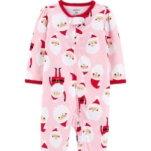 Santa Zip-Up Cotton Sleep & Play